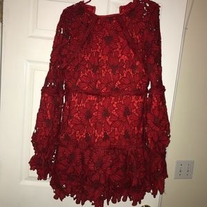Beautiful red dress size L (more like a 10)